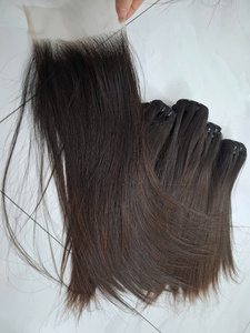 Extensiones de cabello ombre piano de doble capa con cutícula 100% intacta al por mayor, cierres frontales de encaje HD - Product Image 3