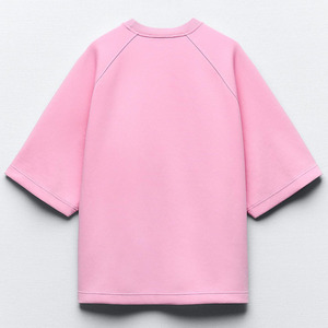 Camiseta Lisa para Mujer, Algodón Suave, Estilo Casual Holgado, Personalizable con Impresión y Bordado, Ropa Urbana de Primera Calidad 2026 - Product Image 2