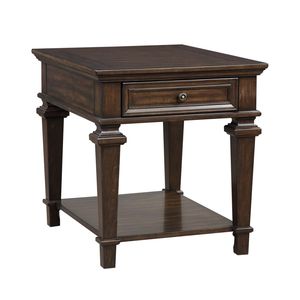 Tavolino d'Appoggio dal Design Tradizionale con Finitura Espresso e Cassetto Portaoggetti, 1 Pezzo, Mobile Console per Soggiorno - Product Image 3