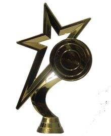 Trofeo dinámico multielegante de oro sobre base de mármol. Premios de victoria disponibles a precios de mayorista. - Product Image 4