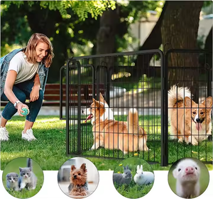 Toptan büyük Pet köpek kafesi oyun parkı ve <span class=keywords><strong>Run</strong></span> yavru çit kulübesi Premium kalite Pet kalemler Puppies & yetişkin köpekler için - Product Image 4