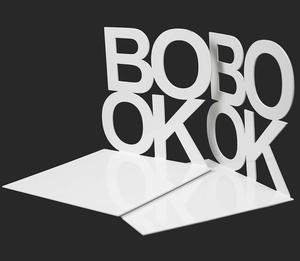 Metal Bookend Book Shape Design <b>Desk</b> Book Holder Modern Tabletop Organizer For Home Office <b>Study</b> Shelf Display Stand - Product Image 2