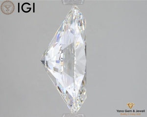 เพชรรูปไข่ 4.00 กะรัต เพาะเลี้ยงในห้องปฏิบัติการ วิธี CVD สี G ความสะอาด VVS2 ได้รับการรับรองจาก IGI เพชรเม็ดเดี่ยวสำหรับการประดับตกแต่งอย่างหรูหรา - Product Image 4