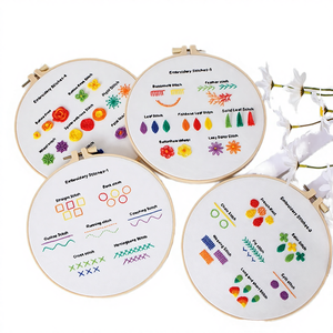 Kit de Inicio para Bordado DIY, Punto de Cruz, Cinta Decorativa, Tela de Algodón con Diseño Floral, Pintura Yingsa Art CN009 Hecho a Mano - Product Image 5