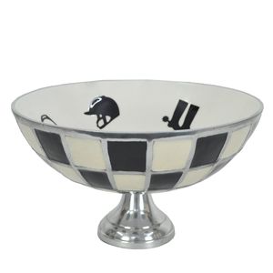 Frutero decorativo estilo pedestal, accesorios de mesa y centro de mesa, cuencos hechos a mano para servir nueces, galletas y bocadillos. - Product Image 5