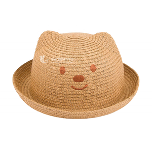 Sombrero de Paja para Niños, Sombrero de Sol de Verano con Lazo, Sombrero de Playa Ecológico para Niños Pequeños y Niñas - Product Image 2