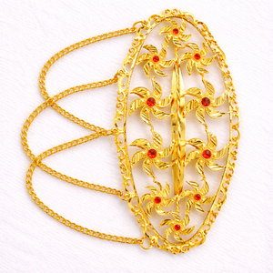 MOLL JEWELLERS - Joyería Vintage Chapada en Oro, Aleación Hecha a Mano, Ecológica, Impermeable, Elegante, con Brillantina, Mini Animales, Borlas y Flores - Product Image 1