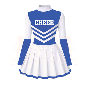 Tenues d'entraînement de cheerleading sur mesure avec logo OEM, tailles plus grandes, robes, jupes, uniformes, costumes pour enfants, jeunes et femmes - Product Image 1