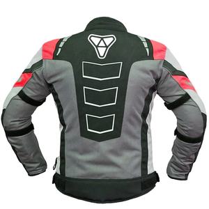 Veste de moto pour hommes en maille respirante Textile CE Arrmor Protection équipement de conduite léger avec col montant - Product Image 3