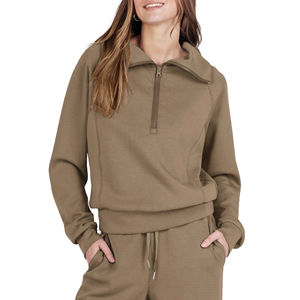 Conjuntos de Ropa Deportiva, Sudadera con Cierre de Cremallera, Pantalones Deportivos Anchos, Conjuntos Deportivos de 2 Piezas para Mujer - Product Image 4