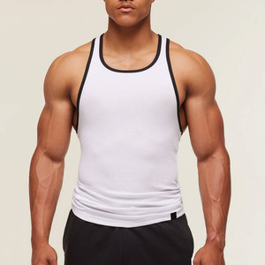 Casual Fashion Men <b>Tank</b> <b>Top</b> <b>Knitted</b> Soft Cotton Fabric Breathable Eco-Friendly Relaxed Fit for Summer Workouts Gym Sessions - Product Image 1