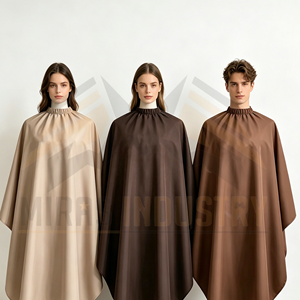 ผ้าคลุมตัดผมโพลีเอสเตอร์แบบยูนิเซ็กซ์ กันน้ำ สำหรับช่างทำผม - Product Image 6