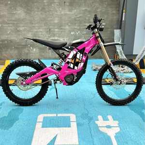 2025 Electric 60v Sport Style Dirt E-Bike 8000W Off-Road Motorcycle with Double Spring Light Bee <b>X</b> Pink Available in Stock - Product Image 3