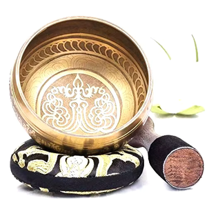 Bol Chantant de Méditation en Bronze Noir Ali Handicraft, Diamètre 10 cm, pour la Relaxation, la Guérison et la Performance Professionnelle - Product Image 5