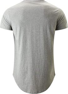 T-shirts pour hommes en coton mélangé uni, coupe ample et oversize, style streetwear décontracté, manches courtes, col rond, vente en gros - Product Image 3