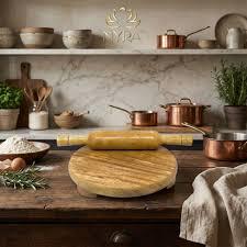 Juego de herramientas tradicionales indias de madera para preparar roti, chapati, paratha, puri, naan y otras panes planos. - Product Image 3