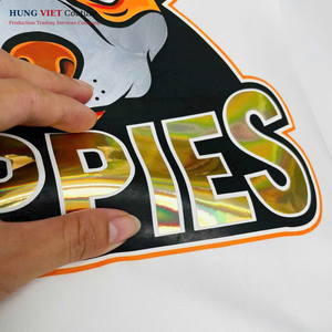 Custom Heat <b>Transfer</b> Reflective Logo PET Film Reflective Heat <b>Transfer</b> <b>Vinyl</b> Printed Garment Labels for Unisex T-shirt - Product Image 2