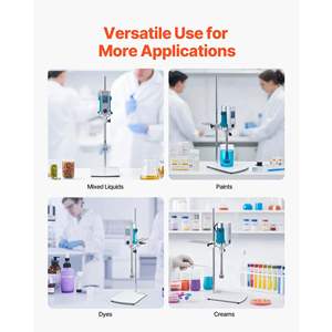 Homogeneizador de Laboratorio de Alta Velocidad de 900 W, 2000-28000 RPM, Mezclador de Laboratorio de Acero Inoxidable de Alto Cizallamiento, Máquina de Emulsificación para - Product Image 6