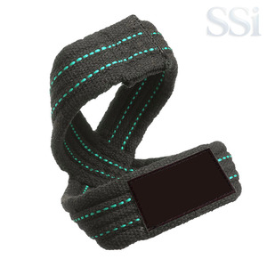 Sangles de levage en toile durables en forme de 8 pour soulevés de terre lourds, avec support de poignet rembourré pour la force athlétique et l'équipement de musculation - Product Image 4