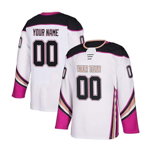 Custom Logo Printed Jersey Ice Hockey Jerseys <b>Shirts</b> Stitched Unisex Field Hockey Uniforms 100% <b>Polyester</b> Breathable Quick Dry - Product Image 5