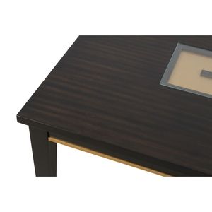Tavolo da Pranzo Rettangolare Contemporaneo in Stile Espresso con Inserto a Specchio, 1 Pezzo, Arredamento per Cucina e Sala da Pranzo - Product Image 6