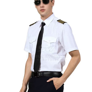 Ensemble d'uniformes de sécurité professionnels pour hommes pour les services de gardiennes, vêtements de travail durables, tissu confortable en polyester/coton, style polo - Product Image 3
