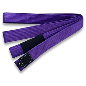 Cinturones de BJJ para Niños de Algodón Bordados con Logotipo Personalizado al por Mayor, Cómodos, de Colores Variados, Gruesos, para Entrenamiento de Artes Marciales - Product Image 3