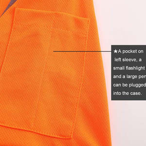 Polo de Seguridad Reflectante de Alta Visibilidad, Camiseta Polo Reflectante, Ropa de Trabajo de Alta Visibilidad, Camisa Reflectante - Product Image 2