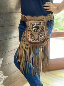 กระเป๋าคาดเอวใช้ได้ทั้งชายหญิง,เข็มขัดหนังเงินกระเป๋าคาดเอวกระเป๋าข้างสะโพกสำหรับขี่มอเตอร์ไซค์ - Product Image 3