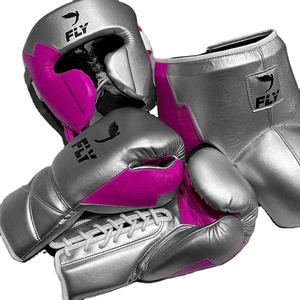 Ensemble d'entraînement et de sparring Fly neuf, sur mesure, en cuir professionnel, dernier modèle, super confortable, pour la boxe et le kickboxing. - Product Image 1