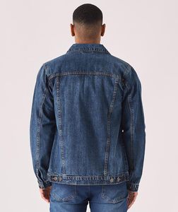 Mens Vintage <b>Denim</b> <b>Jacket</b> Spring Season <b>Custom</b> Logo Printed Casual Streetwear Regular Fit Low MOQ - Product Image 3