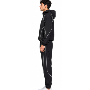 <b>Men</b> Nylon Tracksuit Breathable Athletic Wear Windbreaker <b>Jacket</b> and Pants Custom OEM ODM Supplier <b>Men</b> Nylon Tracksuit - Product Image 6