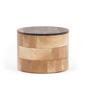 Handcrafted Wooden Enamel Printed <b>Storage</b> Jar Sustainable <b>Kitchen</b> <b>Container</b> - Product Image 4