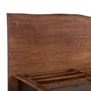 Modern American Style Acacia Wood Handcrafted Platform <b>Bed</b> Minimalist Durable Large King Size <b>Bed</b> for Bedroom - Product Image 5