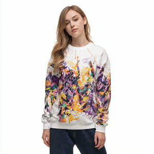 Sweat-shirts de sublimation OEM pour femmes, hiver, épaules tombantes, 550 GSM, poids lourd, pulls sublimés pour femmes - Product Image 5