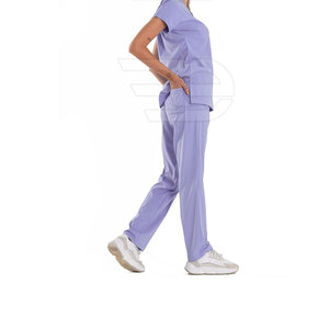Versatile Men <b>Scrub</b> Suits Healthcare Uniform Set Breathable Fabric Clinic Hospital Nurse Wear Soft Durable Comfort Custom Logo - Product Image 5