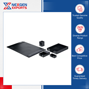 Ensemble de bureau en cuir PU écologique de qualité supérieure, disponible en grande quantité, organisateur de papeterie, prix fiable - Product Image 2