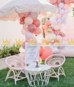 Chaises pour enfants en rotin modernes faites à la main, sûres, pour la location événementielle, les fêtes d'anniversaire, les mariages, la décoration d'hôtels et de lieux. - Product Image 4