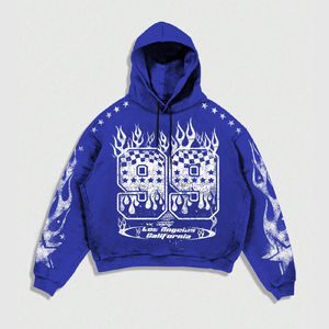 Sweat à capuche pour homme en polaire imperméable et respirant, col montant, hiver, mélange de coton, logo brodé et sérigraphié - Product Image 2