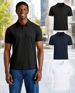 <b>Men's</b> Classic Casual Short Sleeve Solid Knitted Cotton <b>Shirt</b> Royal <b>Burgundy</b> X-Large Machine Wash 180g Needle Detection - Product Image 2