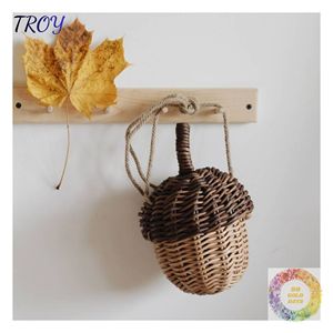 Adorno Colgante Decorativo de Rattan en Forma de Bolota, Hecho a Mano, Accesorio de Mimbre para Decoración Navideña, Guirnaldas, Coronas y Chimeneas - Product Image 4
