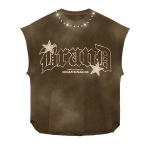 T-shirt sans manches pour femme, jersey de coton premium 240 GSM, noir, rose, impression spray, graphisme personnalisé airbrush, chemises en coton pour femme - Product Image 4
