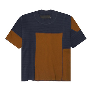 New Arrival Men Oversized Eco-Friendly <b>Patchwork</b> Knitted T-<b>Shirts</b> Summer Clothes Casual Cotton Men T-<b>Shirts</b> Made In Pakistan - Product Image 1