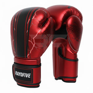 Guantes de boxeo personalizados de cuero PU, guantes de entrenamiento personalizados para saco de boxeo y sparring, guantes de boxeo profesionales - Product Image 4