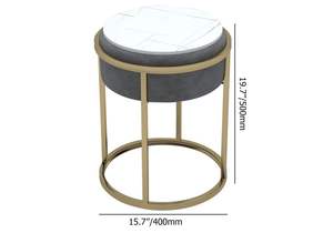 Modern Elegant Design Furniture Marble Top <b>Side</b> <b>Tables</b> <b>Gold</b> Plated Metal End <b>Table</b> for Living Room, Drawing Room, Office - Product Image 3