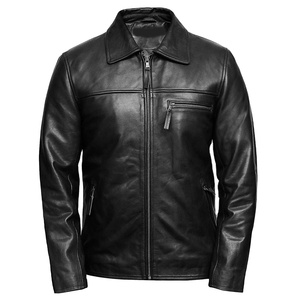 Leather Jacket <b>New</b> Fashion Embroidery Knitted High Quality Men Leather Jacket Zipper up Breathable Streetwear Polyester 2026 - Product Image 1