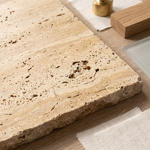 Baldosa de Porcelana Travertino Beige 60x60cm Mate Tallada Vitrificada para Revestimiento de Paredes y Suelos Panel Proyecto Villa Personalizado OEM ISO - Product Image 3
