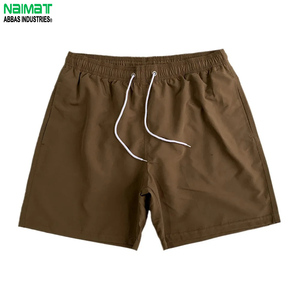 NAIMAT Pantalones cortos de secado rápido para hombre, cintura elástica con cordón, ropa deportiva informal, color gris - Product Image 2