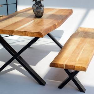 Banco de Diseño Industrial de Madera de Acacia Vandana Falcon Zenova para Hogares Modernos y Espacios Exteriores - Product Image 5