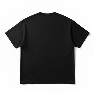 เสื้อยืดคอกลมแขนสั้นสีดำสำหรับผู้ชาย พิมพ์ลายตัวอักษร M ประดับเพชรด้านหน้า ทรงปกติ สไตล์ลำลอง ผ้าเจอร์ซีย์ - Product Image 2